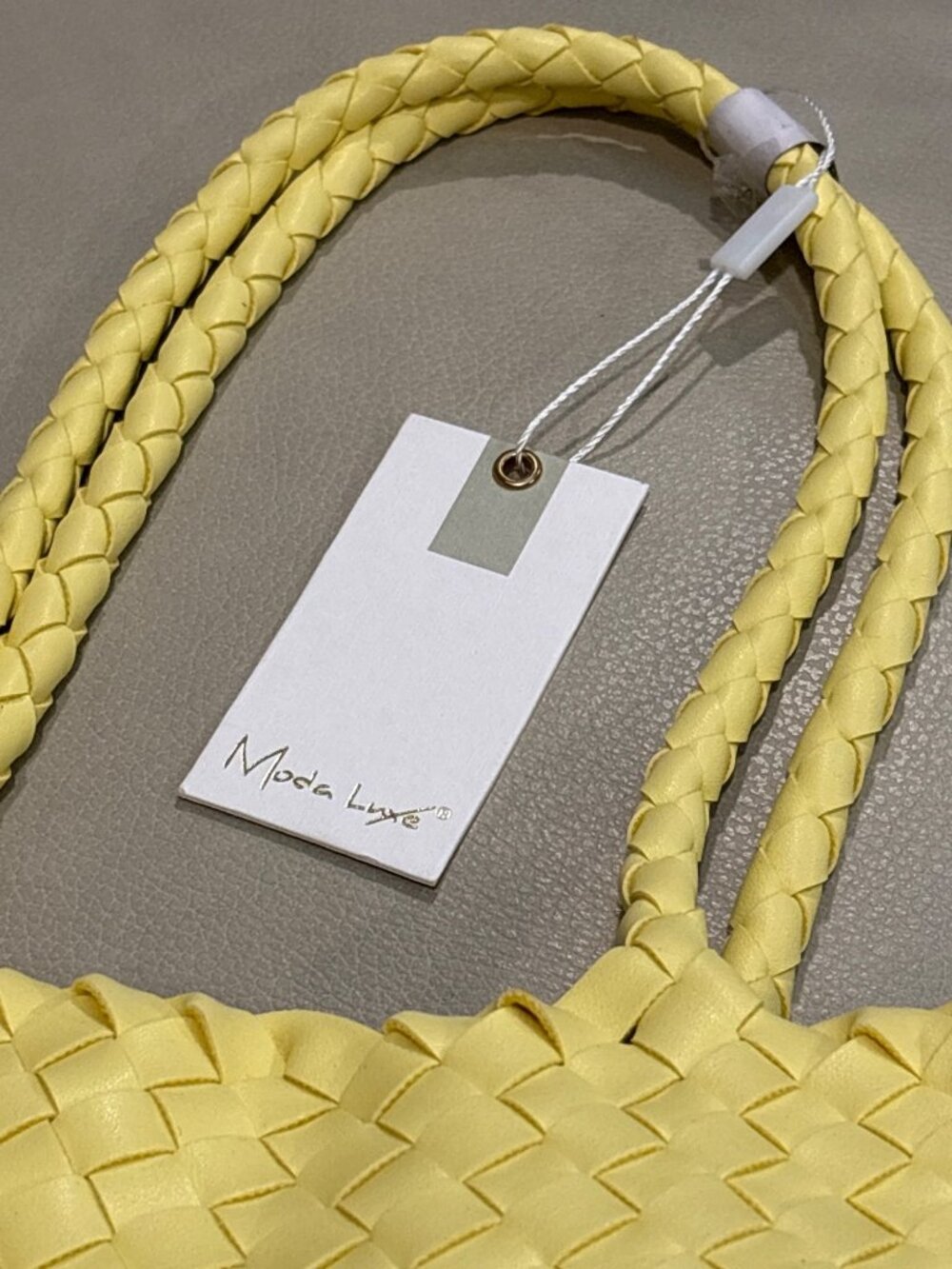 Moda Luxe Millie Hobo Handbag in Butter Yellow New Tote Bag Purse - Picture 8 of 13